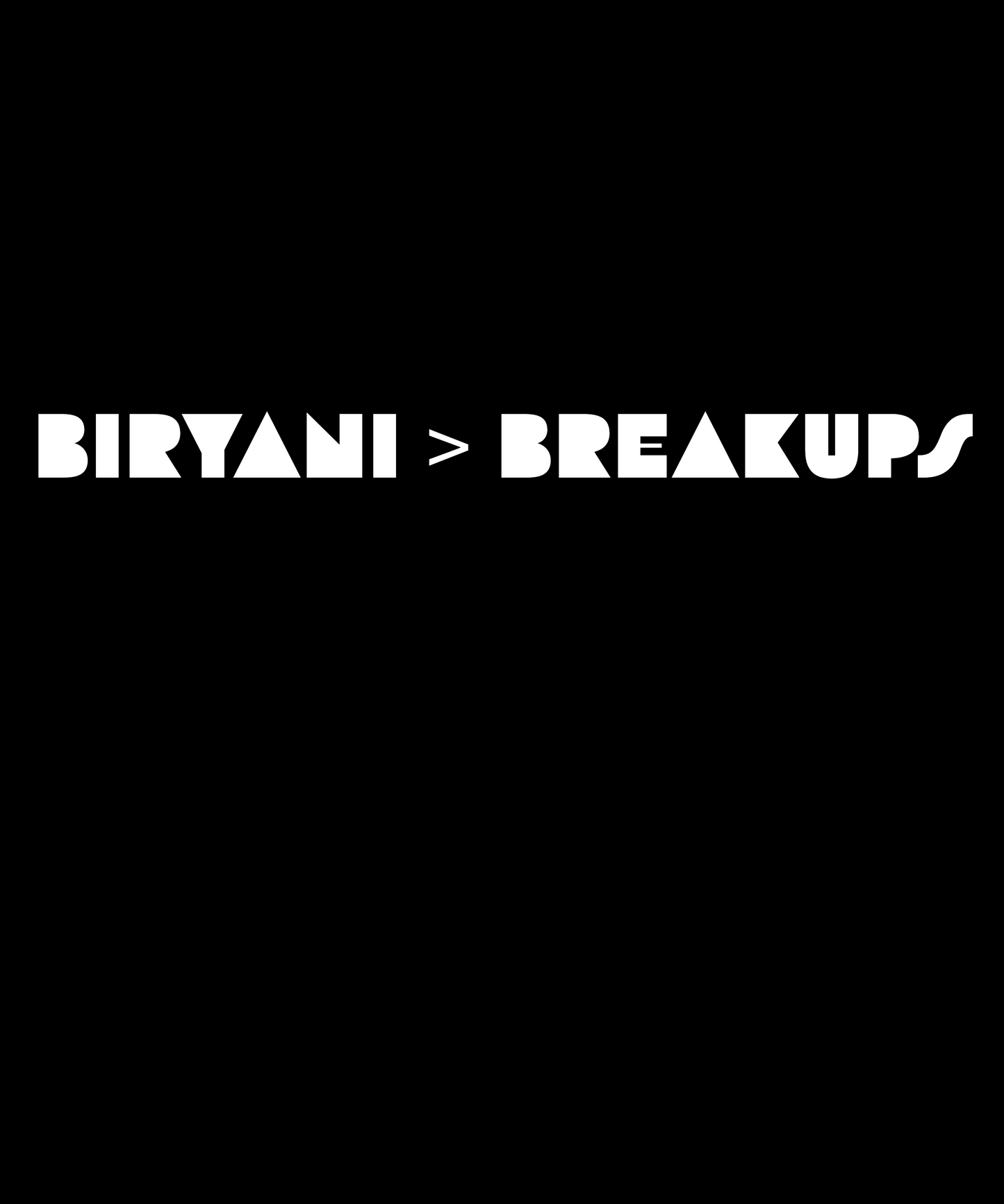 Biriyani > Breakup - Men's Oversized T-Shirt