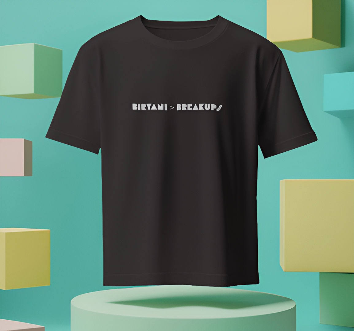 Biriyani > Breakup - Men's Oversized T-Shirt