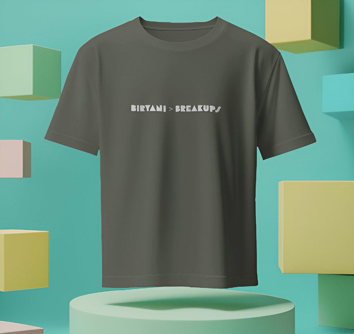 Biriyani > Breakup - Men's Oversized T-Shirt