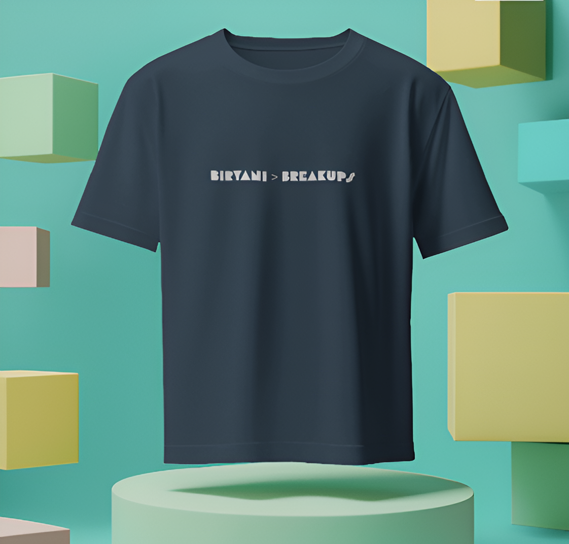 Biriyani > Breakup - Men's Oversized T-Shirt