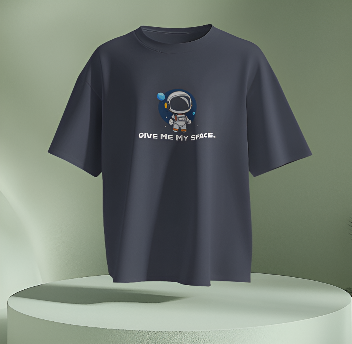 Give Me My Space” Oversized T-Shirt – Astronaut-Approved Comfort