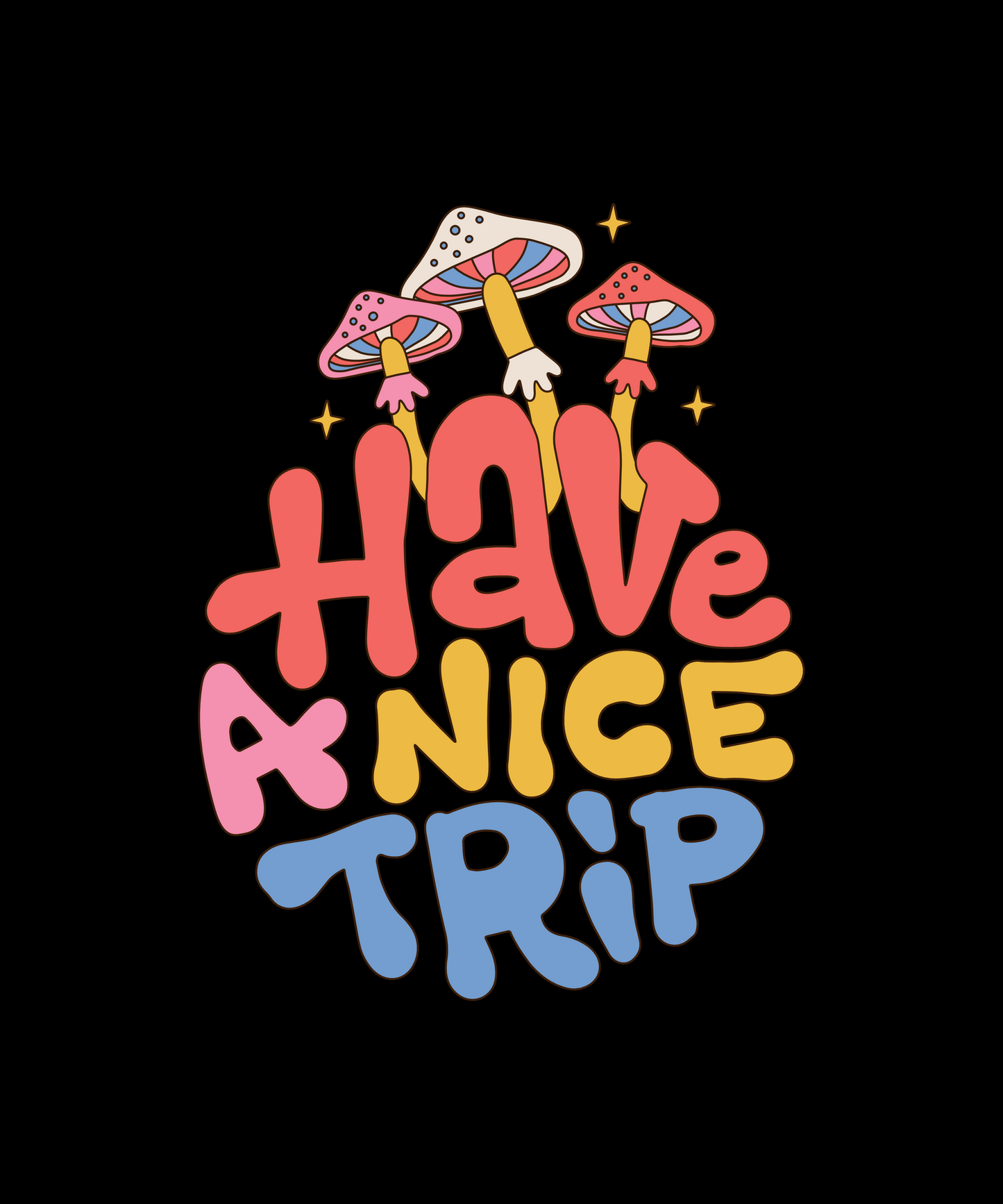 Have A Nice Trip Men's Hoodie – Trippy Mushroom Print