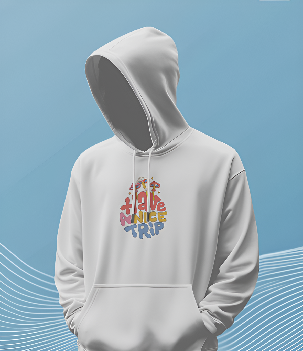 Have A Nice Trip Men's Hoodie – Trippy Mushroom Print
