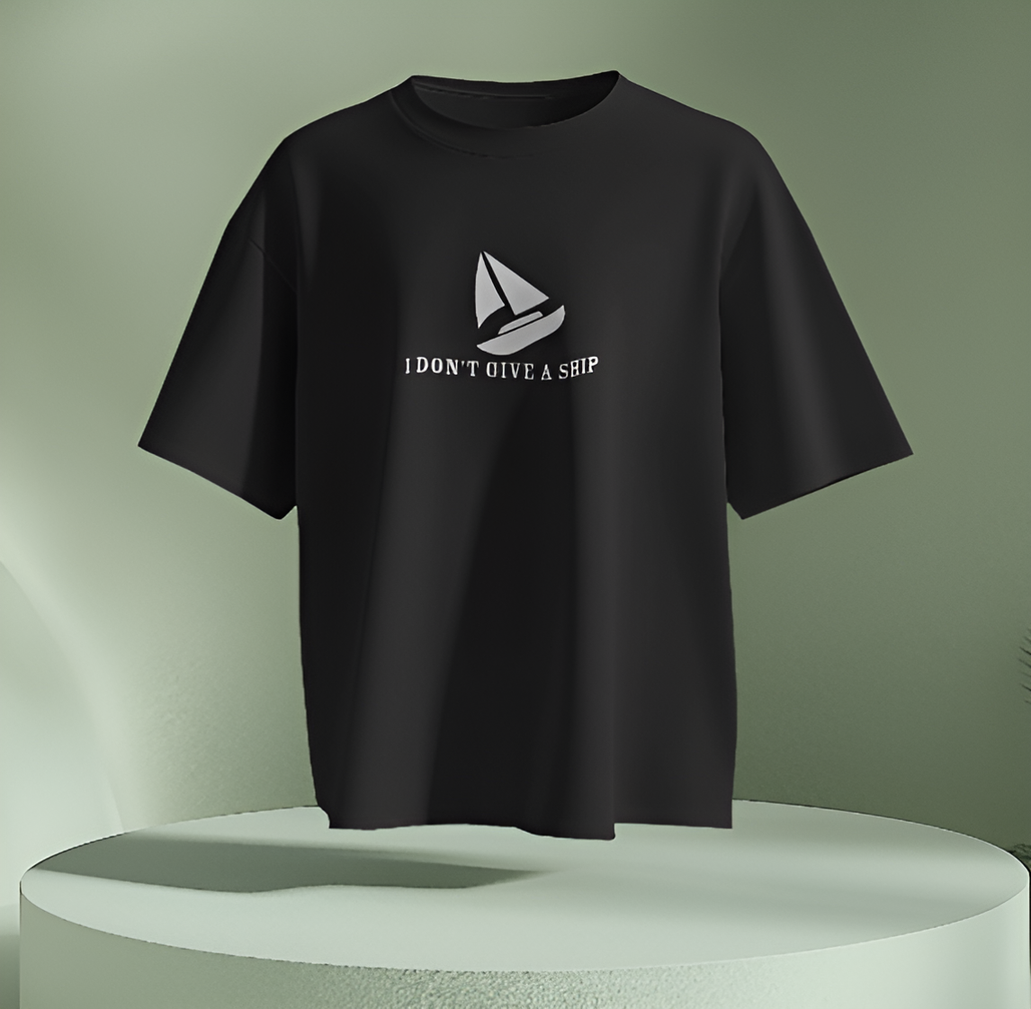 I Don’t Give a Ship – Men & Women Oversized T-Shirt