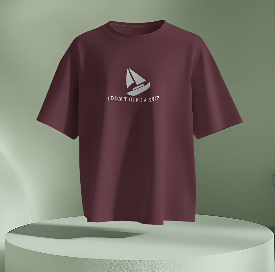 I Don’t Give a Ship – Men & Women Oversized T-Shirt