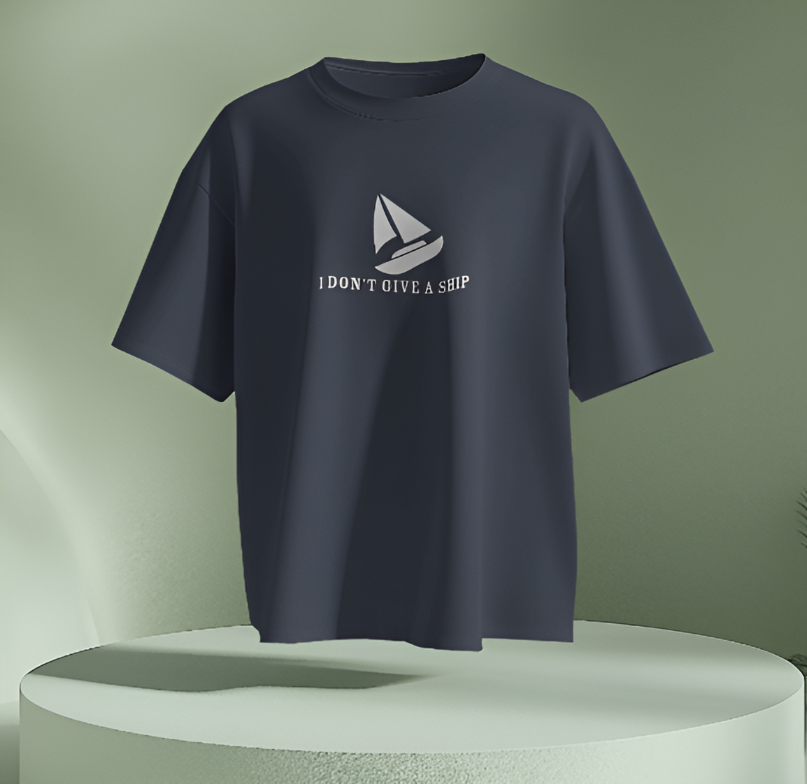 I Don’t Give a Ship – Men & Women Oversized T-Shirt
