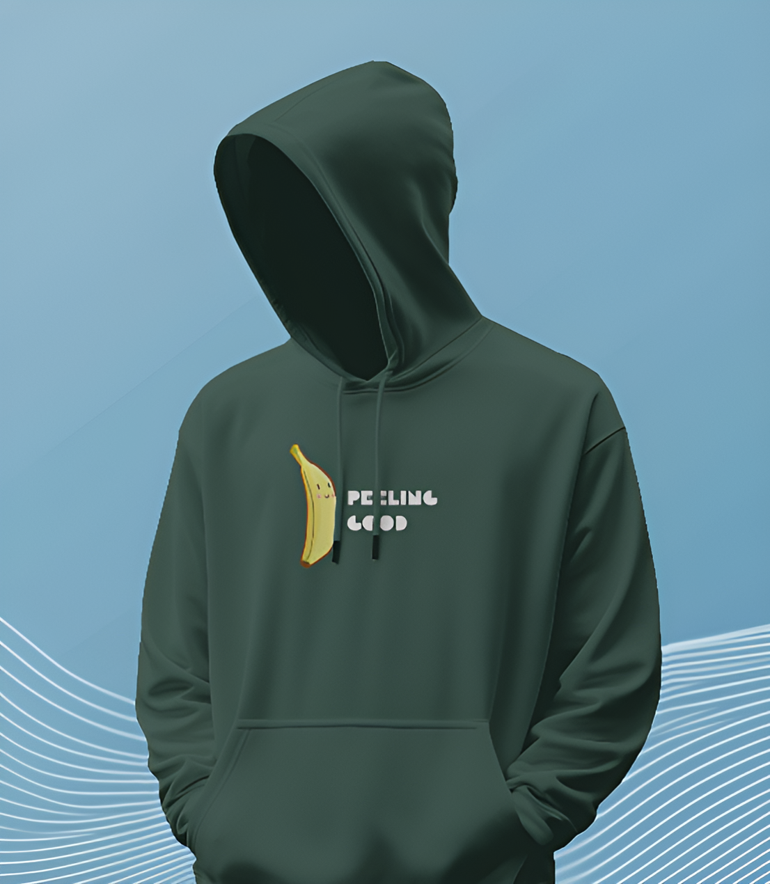Peeling Good Hoodie For Men β Fun Banana Graphic Hoodie
