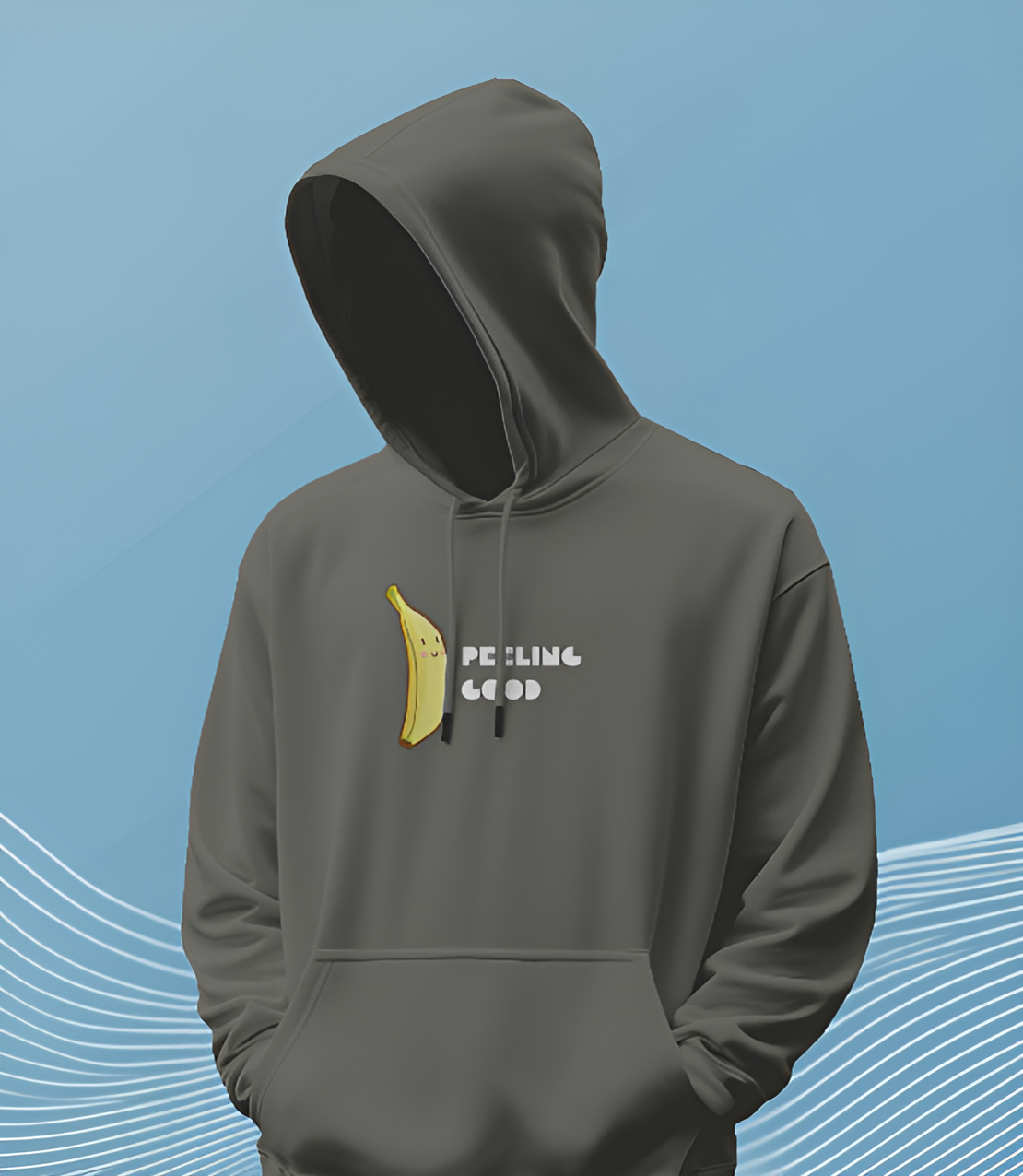 Peeling Good Hoodie For Men β Fun Banana Graphic Hoodie