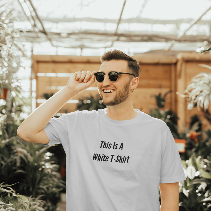 This Is A White T-Shirt" Oversized Tee – For the No-Nonsense Minimalist