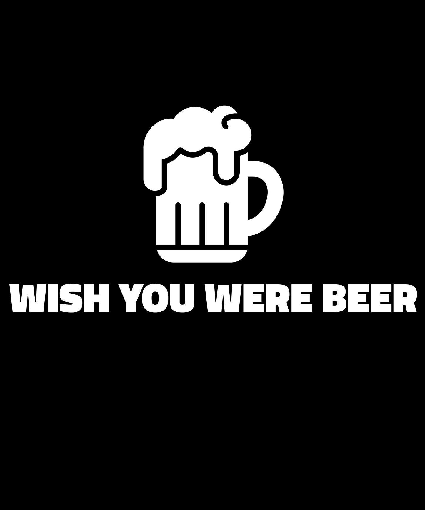 Wish You Were Beer Oversized T-Shirt – Funny Drinking Tee for Men