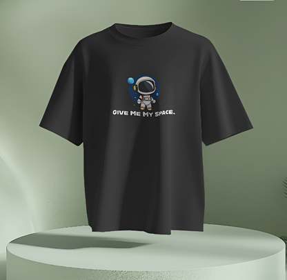 Give Me My Space” Oversized T-Shirt – Astronaut-Approved Comfort